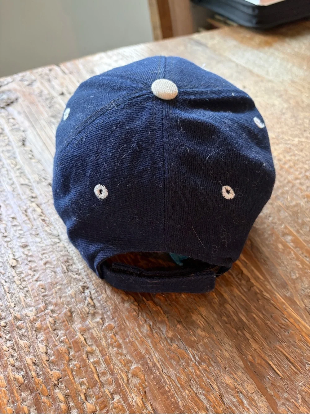 VTG Harley-Davidson Navy and Orange Bar & Shield Cap